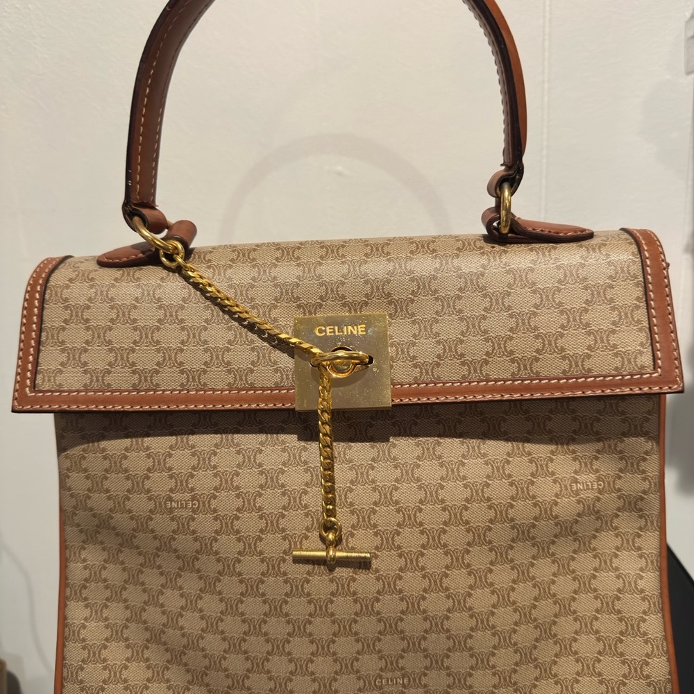 Celine Top Handle Satchel, Gold Hardware - AUTHENTICITY